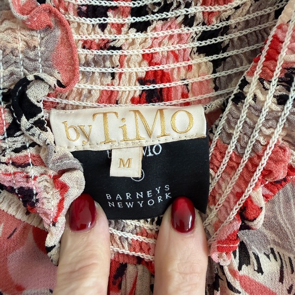 byTIMO Smocked High Neck Floral Dress - Picture 4 of 9